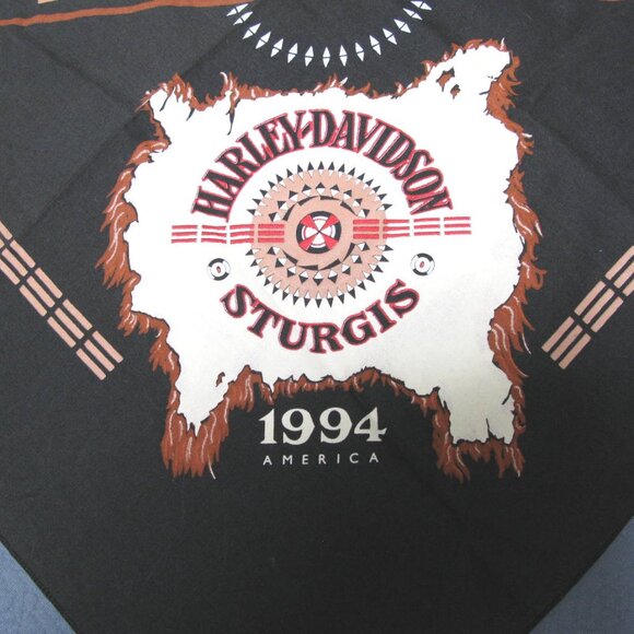 HARLEY, STURGIS BANDANA, HD HEAD BAND, TRIBAL HAV-A-HANK BANDANA USA VINTAGE - Picture 3 of 7